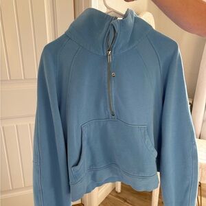 lululemon athletica Light Blue Half-Zip Pullover Jacket